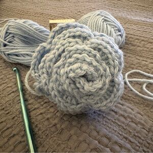 Handcrafted Crochet Flower Hair Crips